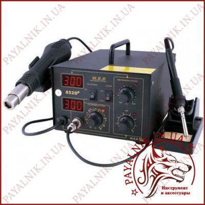 Паяльна станція WEP 852D+FAN фен, паяльник (10667)