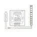 Контролер RGB OEM 12-24V 12A 3 канали по 4A, вбудований, сенсорна панель
