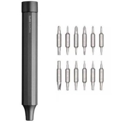 Викрутка Xiaomi HOTO QWLSD004 120mm. grey (24 насадки PH, SL, P, T, H, U, Y, TW, 2.3, W)