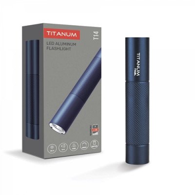 Ліхтарик ручний Titanum TLF-T14BL 5000K 300Lm з регулюванням світла + Повербанк, (синій)