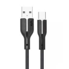 Кабель VERON SC-06 Usb - Type C silikone 3.0A 1м (чорний-білий)