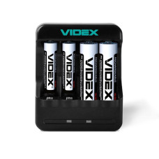 Інтелектуальний зарядний пристрій Videx N401 для акумуляторів Ni-Mh/Cd AA/AAA