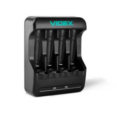 Інтелектуальний зарядний пристрій Videx N401 для акумуляторів Ni-Mh/Cd AA/AAA