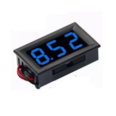 Вольтметр DC 0-100V цифровий СИНІЙ вбудований (три дроти) (DSN-DVM-568) (27023B)