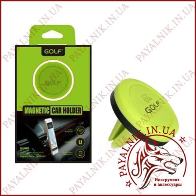 Тримач для телефону Golf GF-CH02 Magnet White/Black