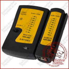 Тестер кручений пари (rJ45) + USB (12-1658)