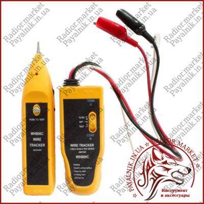 Кабельний тестер WH806C, тестер кручений пари, трасошукач, cable traker