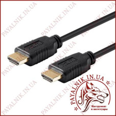 Кабель HDMI 1.0м v1.4 чорний (5-0502-1)