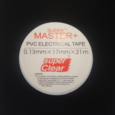 Ізолента Super Master+ 21м., 17мм., 0.13мм. 600V біла Ізолента Super Master+ 21м., 17мм., 0.13мм. 600V біла