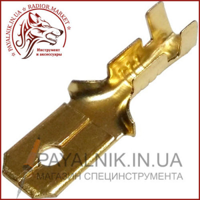 Конектор Takel плоский без ізоляції "тато" DJ611 6.3C (1,5-2,5/6,3-0,5) (1шт)