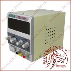 Блок живлення AIDA AD-1502D+, 15V, 2A, цифрова індикація, RF індикатор, автовідновлення після КЗ