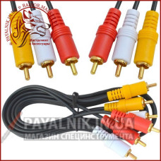 Кабель 3 RCA - 3 RCA 1.5м