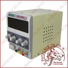 Блок живлення AIDA AD-1502D+, 15V, 2A, цифрова індикація, RF індикатор, автовідновлення після КЗ