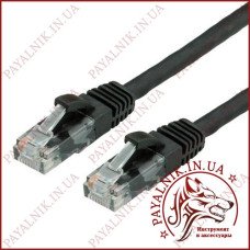 Патчкорд шт.8Р8С-8Р8С, UTP 4пари кат-5Е, чорний, 3м (5-0813)