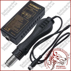Термоповітряний фен для випаювання мікросхем HandsKit 8858D, 100-320W (з насадками)