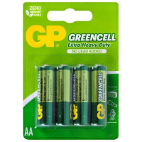 Батарейка GP Greencell 1.5V сольова R6, AA, (15G-2UE4)