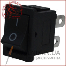 Перемикач KCD-1-104, ON-OFF 4-х контактний, 6A, 220V, чорний