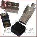 Штекер mini USB 5pin під шнур, розбірний 1-1031