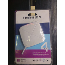 Концентратор USB HUB 4 порти v2.0 480Mbps Концентратор USB HUB 4 порти v2.0 480Mbps