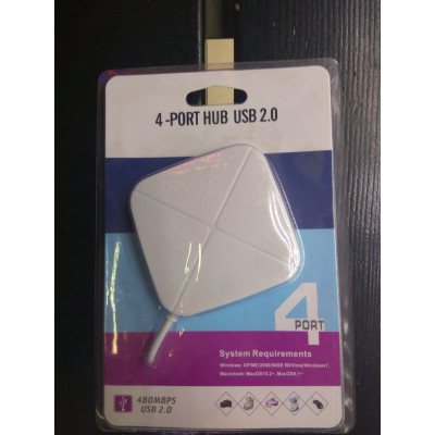 Концентратор USB HUB 4 порти v2.0 480Mbps