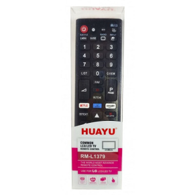 Пульт універсальний HUAYU для телевізорів LG (модель RM-L1379) LCD та LED