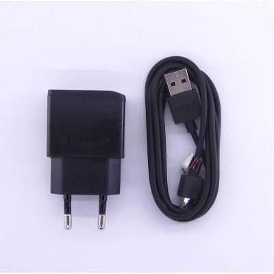 Зарядний набір Sony 5v 0.85a USB + кабель (копія)
