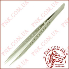 Пінцет JYD Professional прямий перфорований (SS-SA SR)