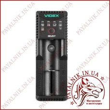 Універсальний зарядний пристрій Videx U100 для li-on на 1 слот