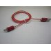 Кабель Micro usb светящийся плоский