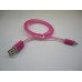 Кабель Micro usb светящийся плоский