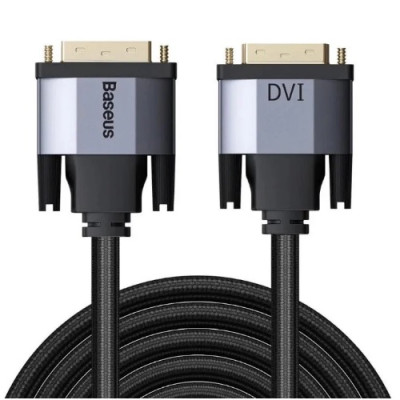 Кабель Baseus DVI To DVI Enjoyment Series bidirectional Adapter Cable 3 метри Dark gray