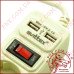 Мережевий фільтр-подовжувач SVITTEX SV-022 1.5 м., 5 розеток, 2хUSB 5V - 2.1A, 2.2 кВт