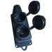Колодка подвійна каучук Luxel 250V 16A (1132)