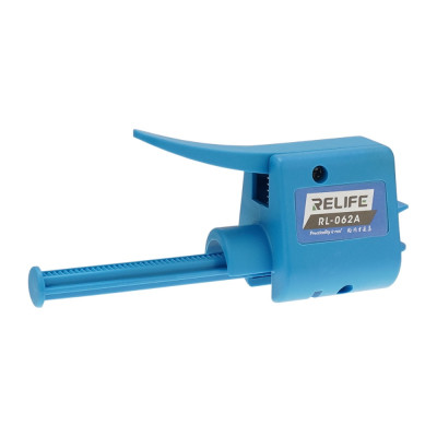 Екстрактор флюсу та OCA клею Relife RL-062A для шприців 10 мл (штовхач з важелем, 2 наконечники G14А