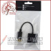 Перехідник штекер Display Port - гніздо HDMI, з кабелем 0,2м,