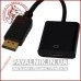 Перехідник штекер Display Port - гніздо HDMI, з кабелем 0,2м,