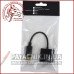 Перехідник штекер Display Port - гніздо HDMI, з кабелем 0,2м,