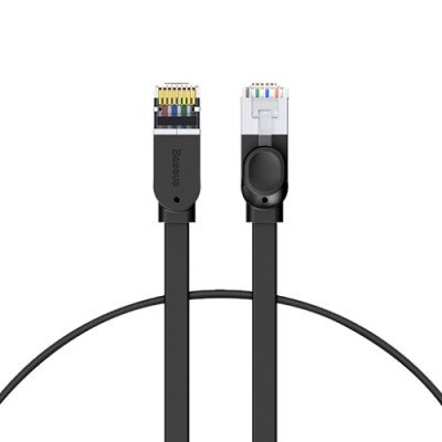 Кабель Патчкорд Baseus Six types of RJ45 Gigabit network cable (flat cable) 1 метр (PCWL-B01)