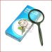 Лупа ручна, лупа для читання MAGNIFYING GLASS 60mm скляна лінза