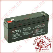 Акумулятор гелієвий Vipow 6V 3.3Ah (BAT0205)