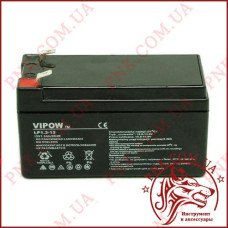 Акумулятор гелієвий Vipow 12V 1.3Ah (BAT0213)