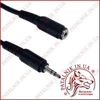 Кабель подовжувач mini jack 3.5мм 5.0м Польща (KPO2744-5) Кабель подовжувач mini jack 3.5мм 5.0м Польща (KPO2744-5)