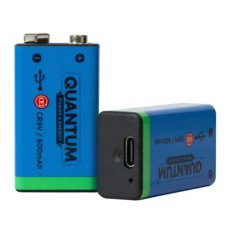 Акумулятор крона Quantum 9V Li 400mAh Li-on Type C зарядка