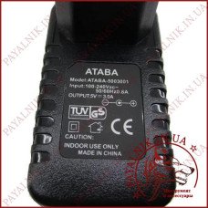 Блок живлення DC 5v 3a ATABA (штекер 5.5/2.5мм) Розетка