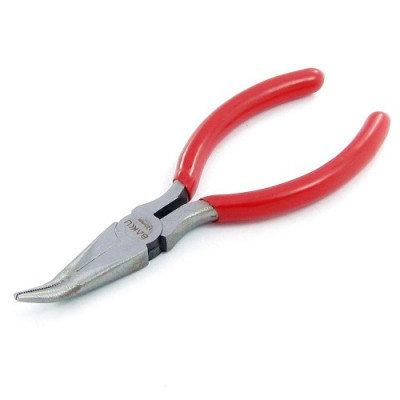 Довгоносі бокорізи вигнуті BAKU BK-055 long nose plier (качконіс) (5581)