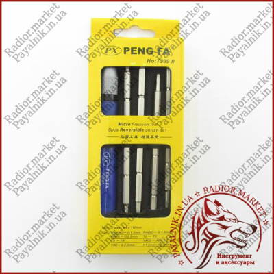 Набір викруток PENG FA 7339 8pcs Reversible driver set (Triple-H 90110) (JM-8124)