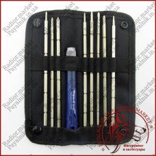 Набір викруток Triple-H 90160 8pcs Reversible driver set ручка + 8 високих насадок 160мм. Набір викруток Triple-H 90160 8pcs Reversible driver set ручка + 8 високих насадок 160мм.