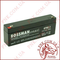 Акумулятор свинцево-кислотний Bossman Profi 12v 2.3a/20HR (6FM2.3)