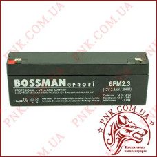 Акумулятор свинцево-кислотний Bossman Profi 12v 2.3a/20HR (6FM2.3)