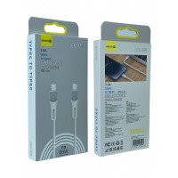 Кабель Veron CC-06 Silicone C - Type C PD 60W 1m. (White)